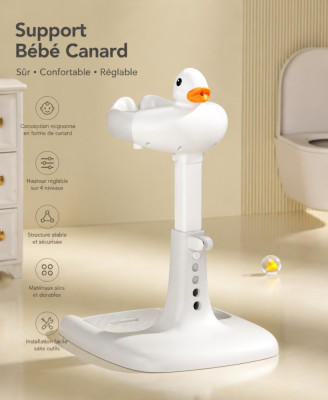 Support de bain debout pour bébé (en forme de petit canard)