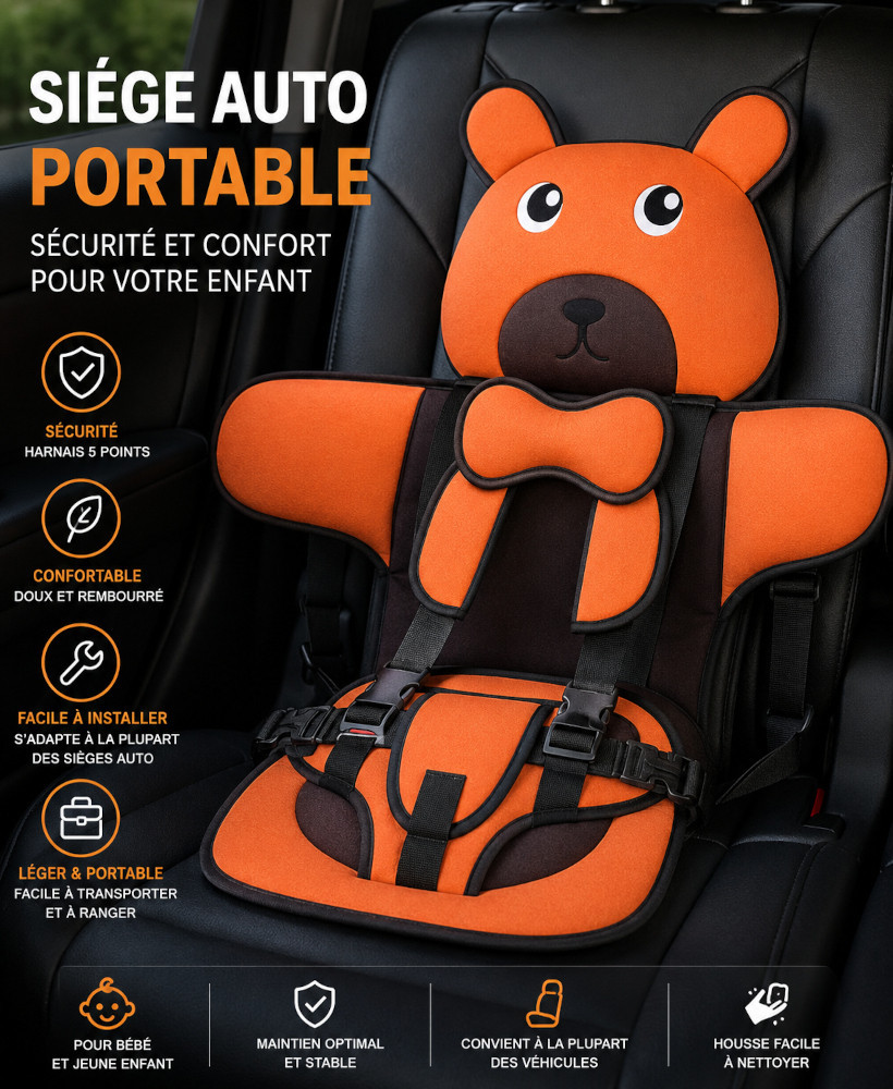 Coussin de maintien de sécurité pour siège auto enfant