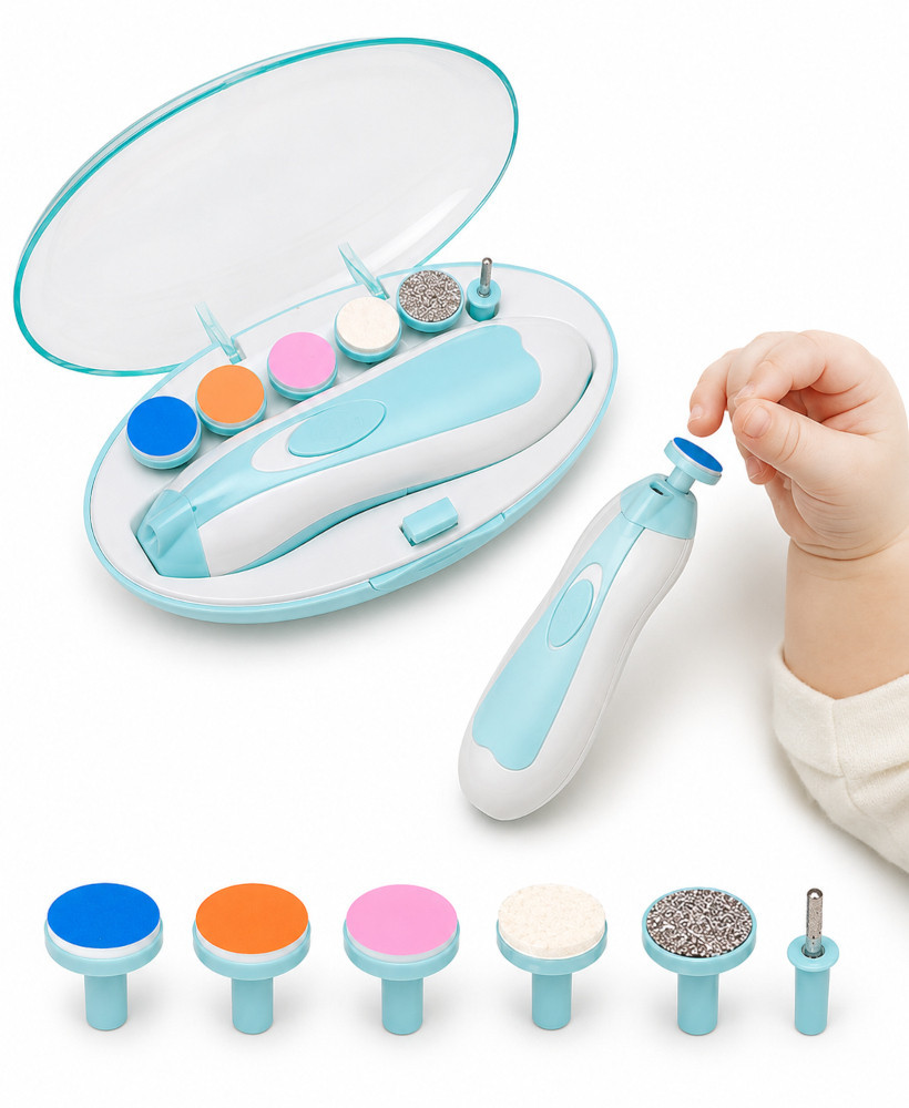 Kit Électrique de Soin des Ongles pour Bébé 6 en 1
